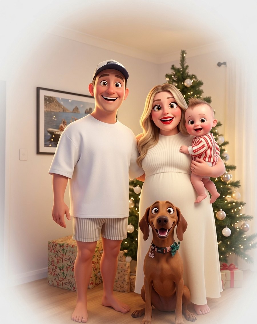 Illustration of the family behind Happy Landing